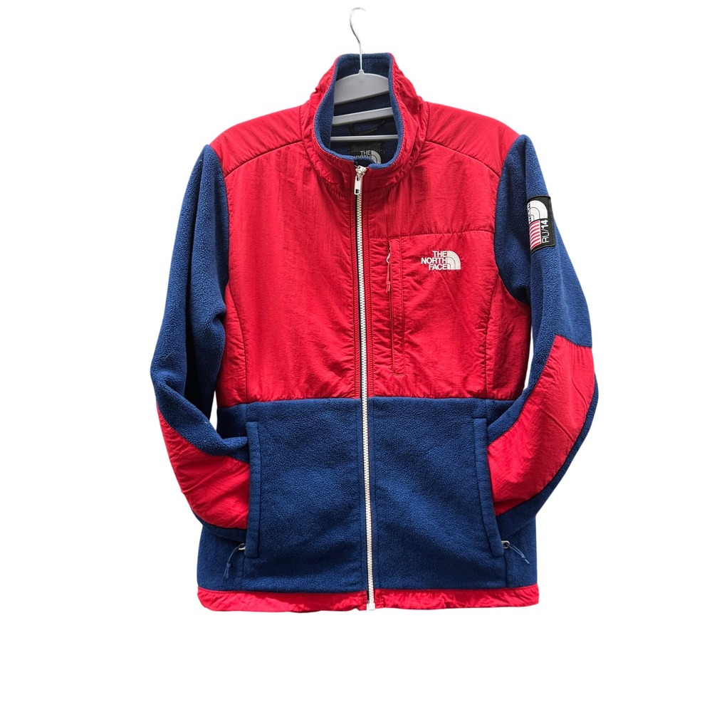 Size Medium - The North Face Denali Fleece Jacket Red Blue RU14 Olympics Flag